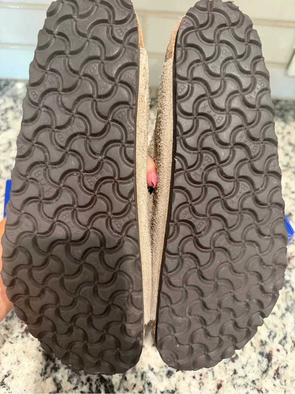 Men’s Adjustable Suede Double-Strap Sandals in taupe